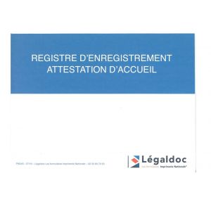 REGISTRE D'ENREGISTREMENT DES ATTESTATIONS D'ACCUEIL-NOUVEAU MODELE 2016 REGISTRE D'ENREGISTREMENT DES ATTESTATIONS D'ACCUEIL-NOUVEAU MODELE 2016