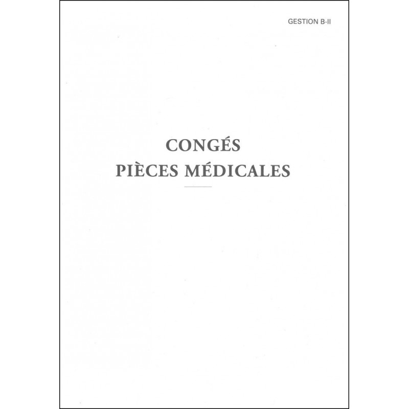 CHEMISE CONGÉS-PIECES MÉDICALES-GESTION B-2