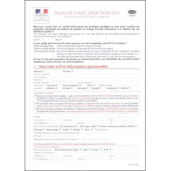 Demande d'aide juridictionnelle-AVEC NOTICE-NOUVEAU CERFA