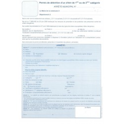 Arrêté de permis de détention d'un chien