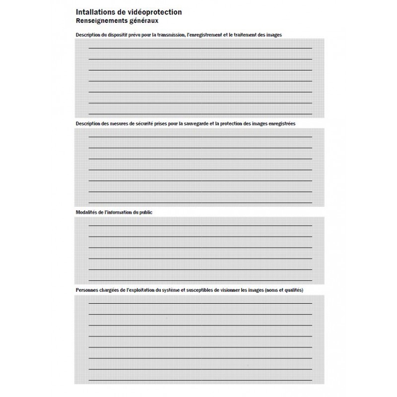 Registre de Vidéo Protection