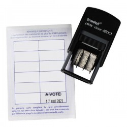 Tampon dateur "A VOTÉ"