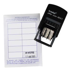 Tampon dateur "A VOTÉ" Tampon dateur "A VOTÉ"