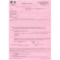 Risques liés aux équipements de travail-ARRET DE TRAVAUX