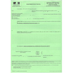 Risques liés aux équipements de travail-AUTORISATION/REFUS
