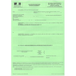 Risques de chutes de hauteur / risques d'ensevelissement - AUTORISATION/REFUS DE REPRISE DE TRAVAUX