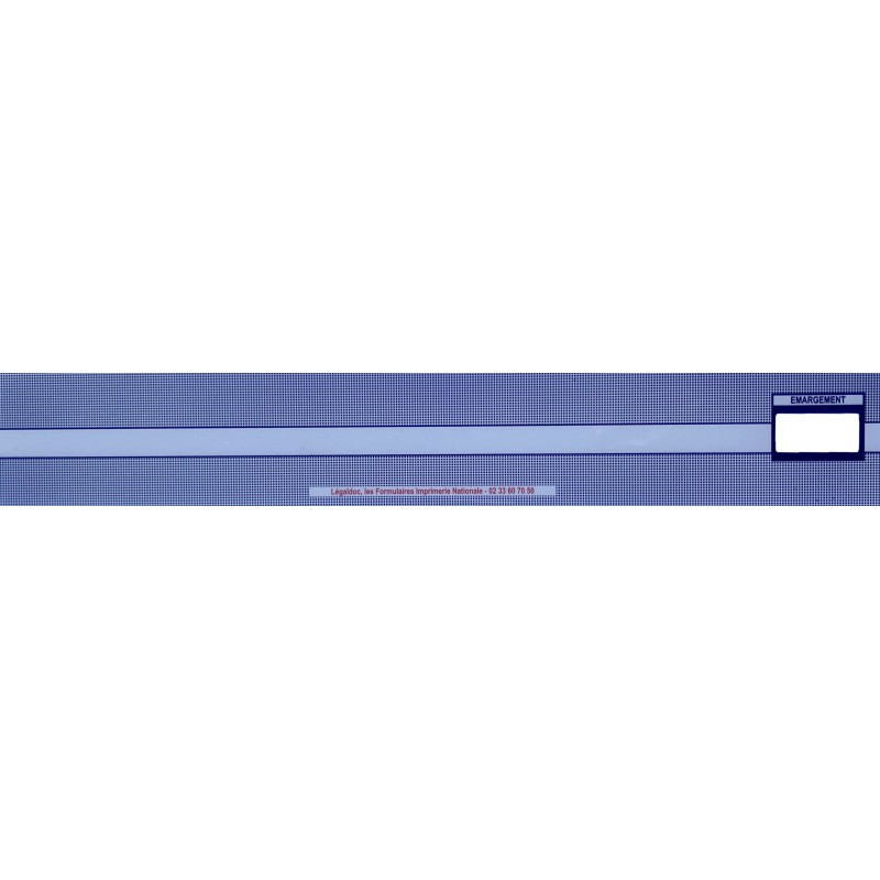 Réglette d'émargement 