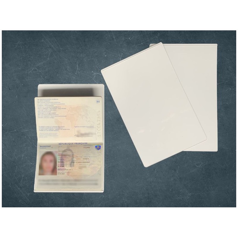 Pochette protectrice réutilisable pour la numérisation de passeport