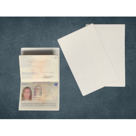 Pochette protectrice réutilisable pour la numérisation de passeport
