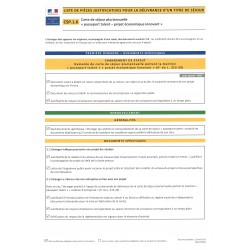 CSP.1.6 Carte de séjour pluriannuelle. "Passeport talent - projet économique innovant"