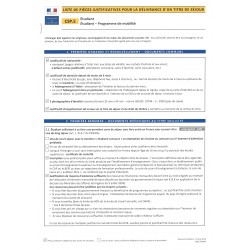 CSP.5 Étudiant. Étudiant - programme de mobilité 