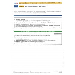 CST.10 Carte de séjour temporaire "jeune au paire"