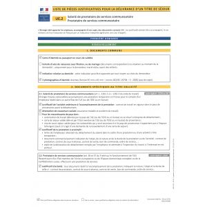 UE.2 - Salarié de prestataire de services communautaire. Prestataire de services communautaires. UE.2 - Salarié de prestataire de services communautaire. Prestataire de services communautaires.