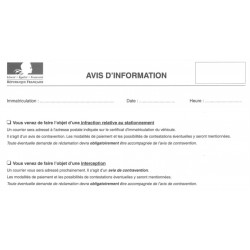 Carnet d'avis d'information personnalisé