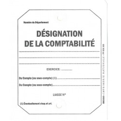 ETIQUETTE DESIGNATION DE LA COMPTABILITE