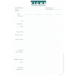 Fiche de suivi d'exposition