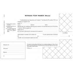 Retenues pour pensions