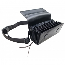 Sacoche avec monnayeur en cuir