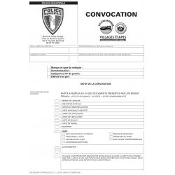 Carnet de convocation...