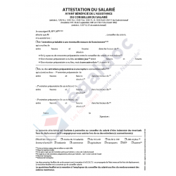 Attestation du salarié