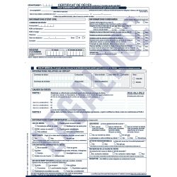Certificat de Décès -...