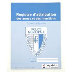 Registre d'attribution des armes et munitions