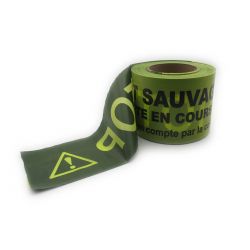 Ruban de balisage "DÉPÔT SAUVAGE - ENQUÊTE EN COURS - STOP !" - Légaldoc