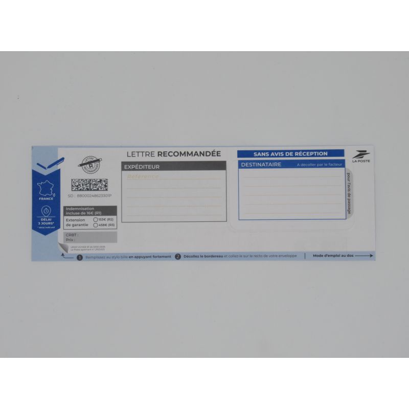 LETTRE RECOMMANDEE LRSD SANS AR