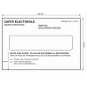 Enveloppes manuelles personnalisées 114 x 162 mm pour Cartes Électorales