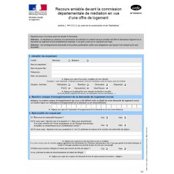Recours amiable devant la commission départementale de médiation 